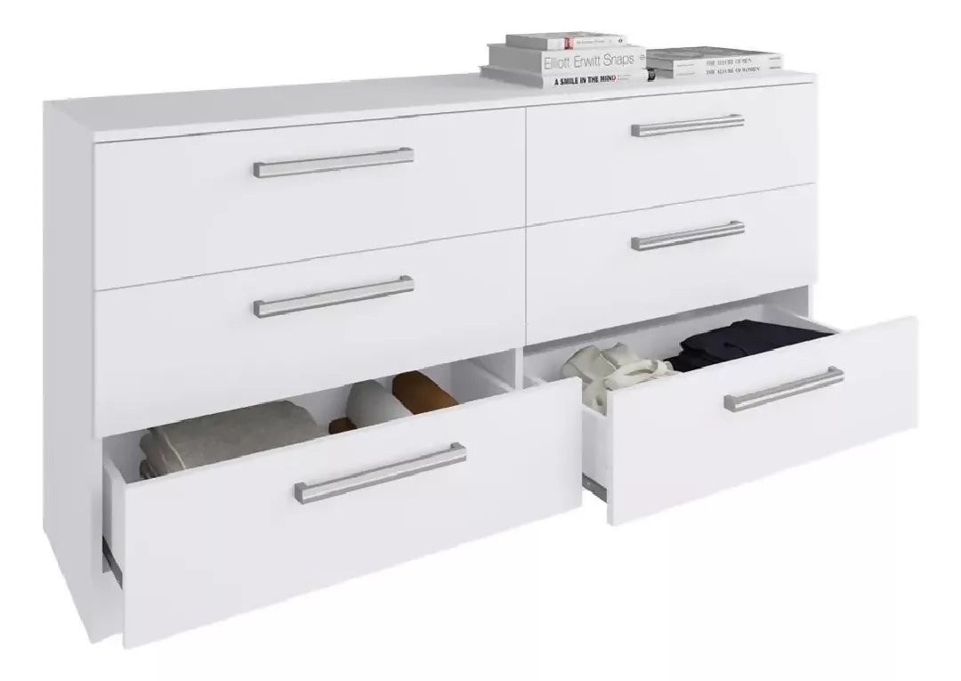 Cômoda Madesa Laura com 6 Gavetas