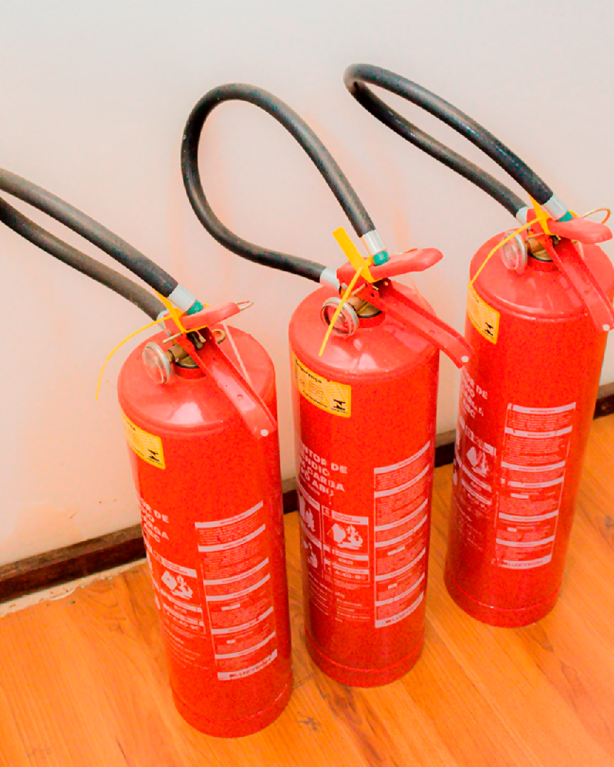 extintores de incêndio
