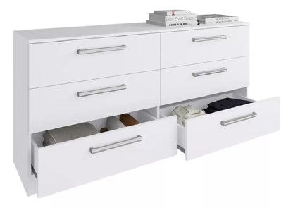 Cômoda Madesa Laura com 6 Gavetas