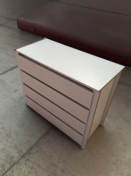 CÔMODA 4 GAVETAS - BRANCA